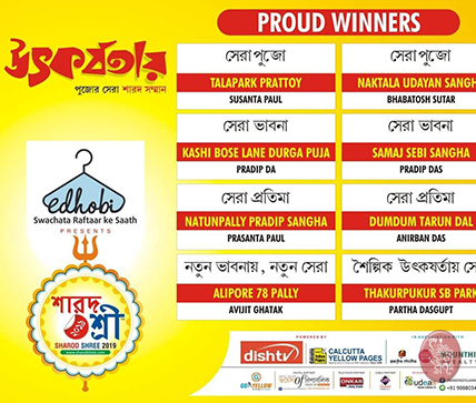 Samaj Sebi Sangha Durgapuja Awards 2019