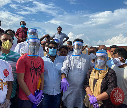 Samaj Sebi Sangha Durgapuja Social Activities 2020