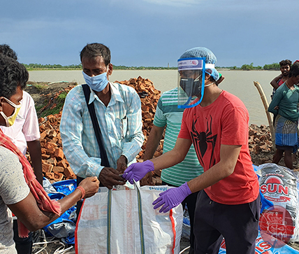 Samaj Sebi Sangha Durgapuja Social Activities 2020