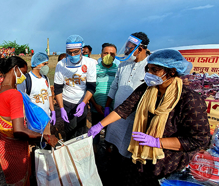Samaj Sebi Sangha Durgapuja Social Activities 2020