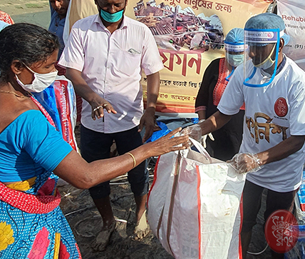 Samaj Sebi Sangha Durgapuja Social Activities 2020